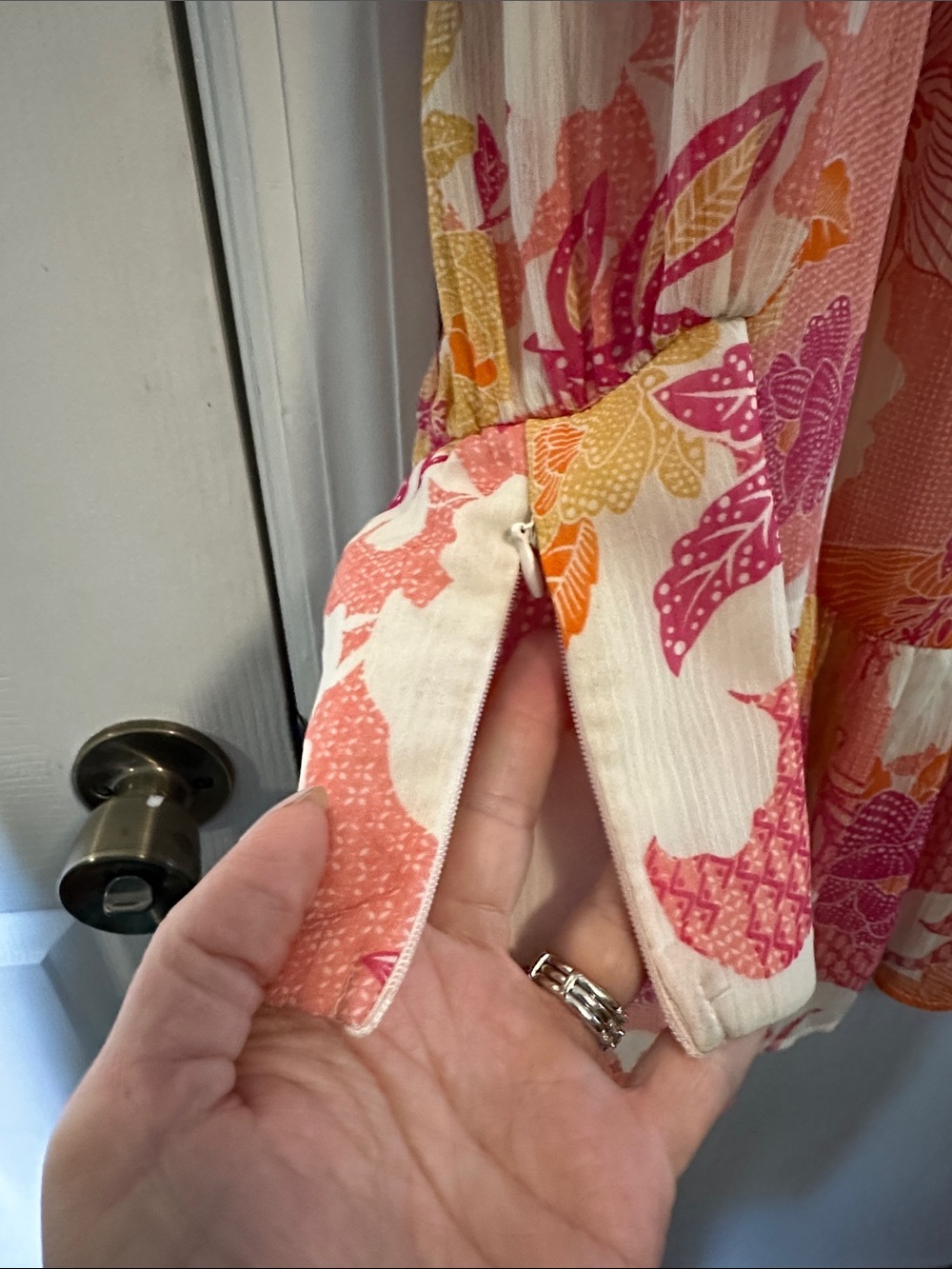 Fate Pink, Orange & Cream Floral Mini Dress - Picture 5 of 8